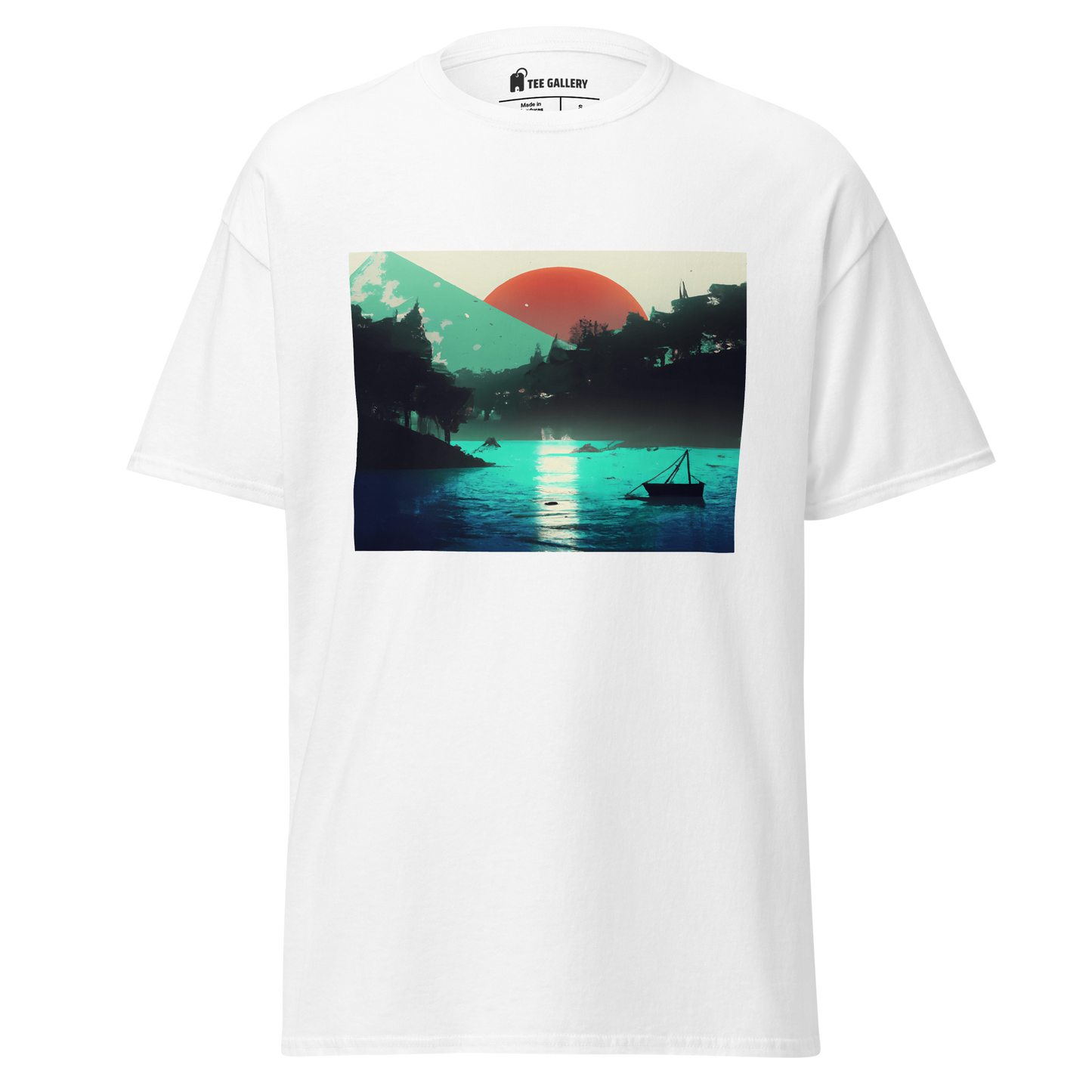 Artistic Landscape Tee: Nature's Beauty on Display