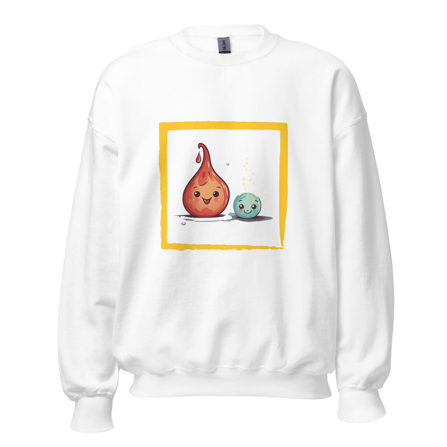 Flameboy Fury: Trendy Graphic Sweatshirt with Fiery Energy